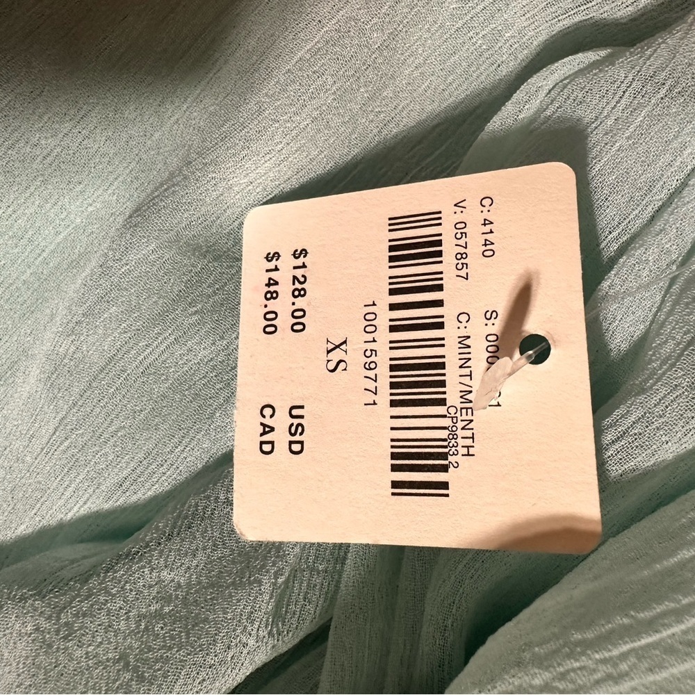 NWT! Anthropologie Blue Sheer Maxi Skirt Floral Lace Pull-on High Rise 🍐 - Picture 6 of 6